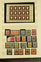 1880/1990: Unused collection with a small selection of QV including ...