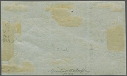1851/60: 3 d. bright blue, bluish paper, no wmk., imperforate, unused ...