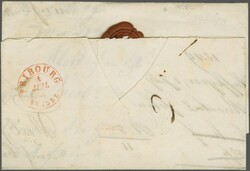 Fribourg 1849 (1. Juli): "R.TE DE / PLANFAYON", zweizeiliger Ovalstp. ...