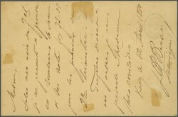1863: 20 Rp. orange, 1868: 25 Rp. grün und 1867: 50 Rp. lila, drei ...