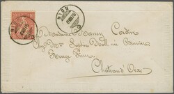 1867: 10 Rp. rot, farbfr. und fehlerfrei gez., klar und übergehend ...