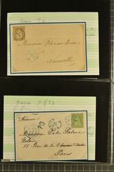 Kanton Neuenburg 1858/78: Ausgesuchte Partie fünf Briefe und eine ...