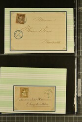 Kanton Neuenburg 1858/78: Ausgesuchte Partie fünf Briefe und eine ...