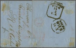 Via the Varna - Ruschuk railway line, 1867 (Oct 12): Cover from ...