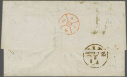 Via the Varna - Ruschuk railway line, 1867 (Aug 12): Entire letter ...