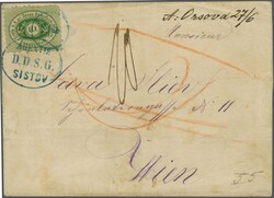 DDSG Agencies in Bulgaria, Sistov 1870 (June 25): Lettersheet to ...