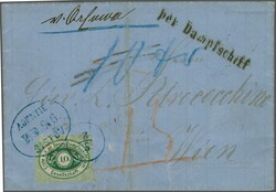 DDSG Agencies in Bulgaria, Sistov 1869 (May 8): Entire letter to ...