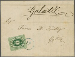 DDSG Agencies in Bulgaria, Sistov 1869 (Jan 11): Entire letter to ...