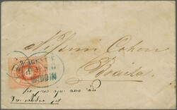 DDSG Agencies in Bulgaria, Vidin 1866ca (Oct 29): Envelope from the ...