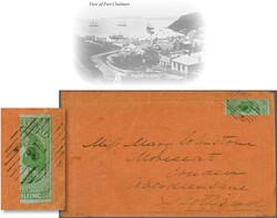 English Mails Monthly Packet Service 1857 (Sept): Richardson printing ...