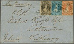 1857-1863 P&amp;O Express Premium Route 1862 (June 6): Cover from ...