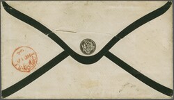 1863-1870 P&amp;O Express Premium Route 1864: 2 d. blue, two examples ...