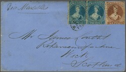 1863-1870 P&amp;O Express Premium Route 1864/71: 2 d. blue, ...