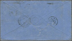 June 1866 - Dec 1868 Primary Mail Route via Panama 1864/71: 2 d. blue ...