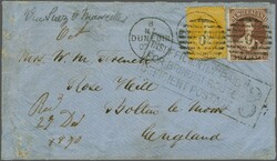 Dec 1868 - March 1870 P&amp;O Route via Suez & Marseille 1864/71: 4 d ...