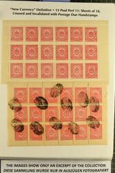 1927/28: New Currency Issue, the Exhibit collection with seven values ...
