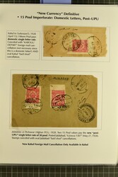 1927/28: New Currency Issue, the Exhibit collection with seven values ...