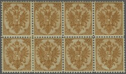 1889/90: Lithographed 15 kr. deep olive-brown, perf. 11½, an unused ...