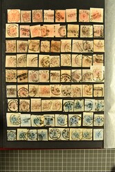 1850/1873: Reichhaltiger meist gestempelter und ungebrauchter Bestand ...