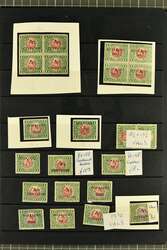 1900/1920: Specialised study group of overprints, mostly unmounted og ...