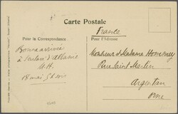 Sandjak Işkodra 1909: Turkey 1 pi. rose used on obverse of 1911 ...