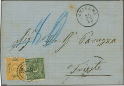 Sandjak Işkodra 1870: Turkey 20 pa. green and 1 pi. yellow, perf. ...
