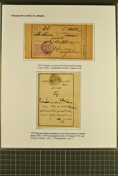 1871/1912: Ottoman Posts, the small balance collection (9 items) with ...