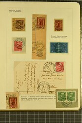 Austrian Post Offices in Albania 1908/14: Collection on leaves with ...