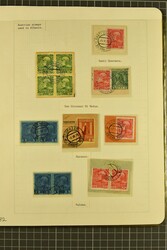 Austrian Post Offices in Albania 1908/14: Collection on leaves with ...
