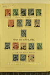 1914 (Apriil 2): Skanderberg issue overprinted in Paras and Grosch, ...