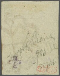 Zürich 4, Type III mit interessantem Unterbruch des Schwarzdruckes ...