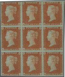 1841: 1 d. pale red-brown on blued paper, 'Archer' plate 99, wmk. ...