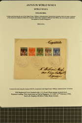 Japanese Occupation 1942: General Issues overprinted Type I in red on ...
