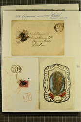 1840/64: Postal History & Postmark Accumulation. Group of twelve ...