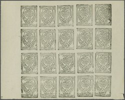 1926: 5 b. black on white horizontally laid paper, an unused complete ...