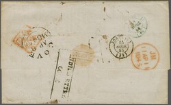 1844 (Dec 18): Entire letter from Port Louis to Bordeaux endorsed ...