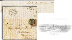 Forwarded Mail from Naples, 1841: 1 d. red-brown, good to large ...