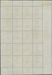 1867, 9d. straw, watermark ‚Spray‘, plate 4, a complete unused ...