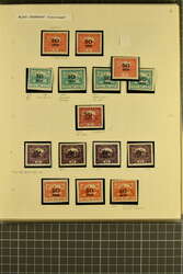 East Silesia 1920: Hradcany issue overprinted "S.O.", the collection ...