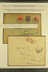 1918/1924: Extensive Postal History collection of 148 covers by Post ...