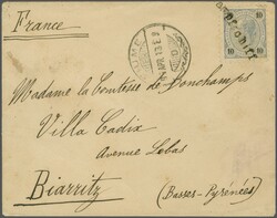 Austro – Hungarian Maritime Mail from Fiume. Fiume Punto Franco ...
