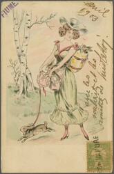 Hungary (Fiume) Maritime Mail. Fiume–Cattaro Line 1900: Turul 5 f. ...