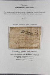 Turkish Barbary Protectorate 1736/1866: Exhibit collection with early ...
