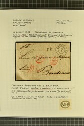 Cachets d'Entrée; 1830/69: An attractive collection of 34 covers ...