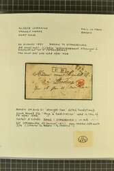 Cachets d'Entrée; 1830/69: An attractive collection of 34 covers ...