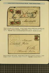 1875/77: Group of three covers from Odessa, Moscow and St. Petersburg ...
