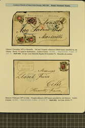 1875/77: Group of three covers from Odessa, Moscow and St. Petersburg ...