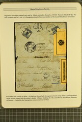 Austrian Fieldpost in China, 1904/15: Selection two registered covers ...