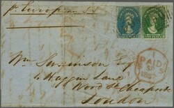 Chalon Heads, Local printing by H. C. Best without watermark, 1857: 2 ...
