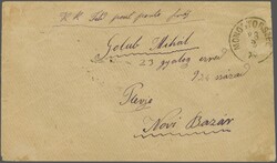 Sanjak of Novibazar 1888: Cover from Montostorszeg, Hungary to a ...